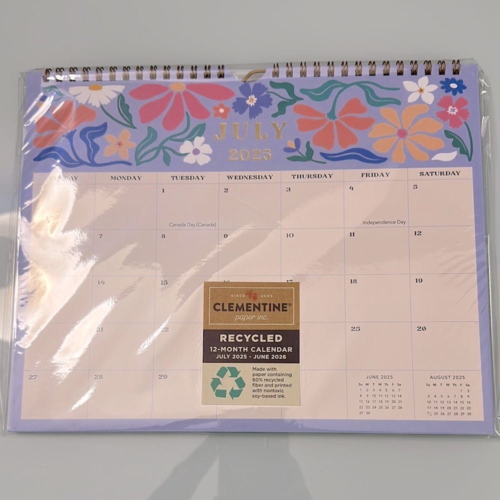 NWT Clementine 12-Month Wall Calendar